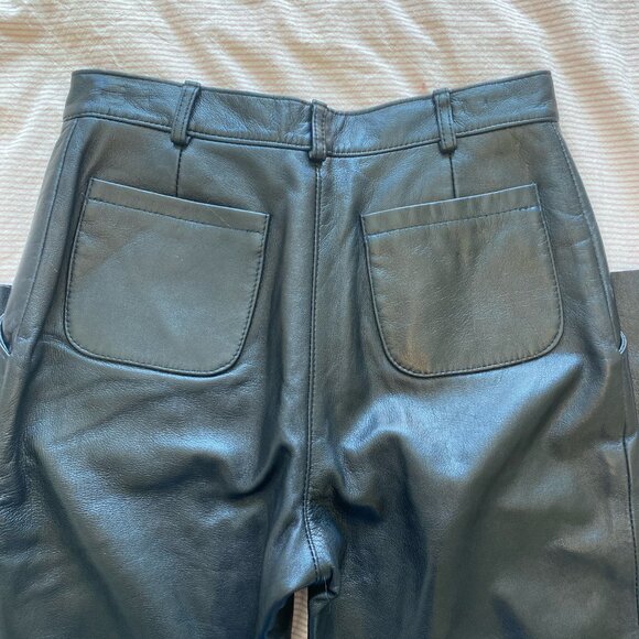 Vintage Bod & Christensen Leather Pants Size 8 - Picture 3 of 5